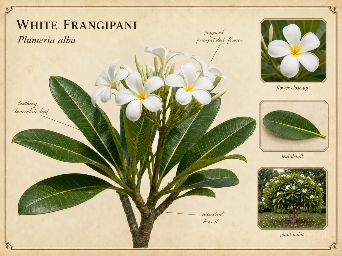 White Frangipani (Plumeria alba)