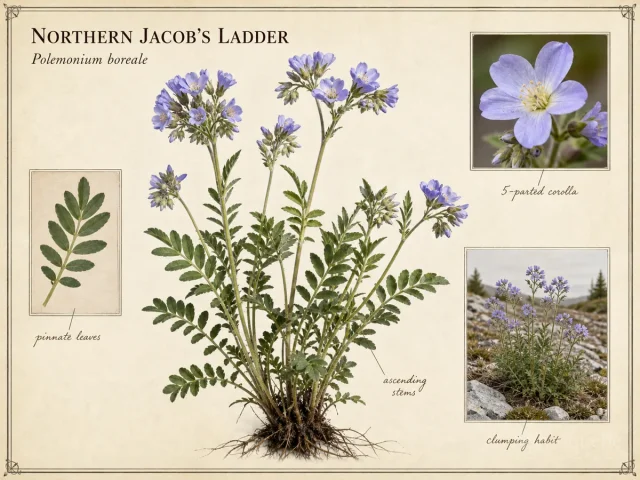 Northern Jacob’s Ladder (Polemonium boreale)