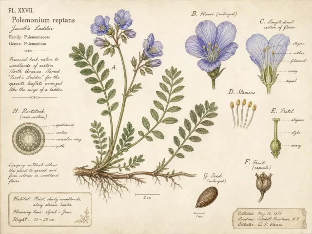 Jacob’s Ladder (Polemonium reptans)