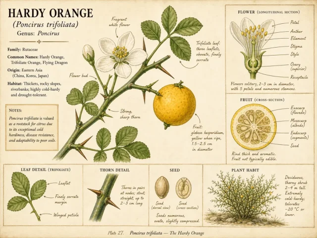 Hardy Orange (Poncirus trifoliata)