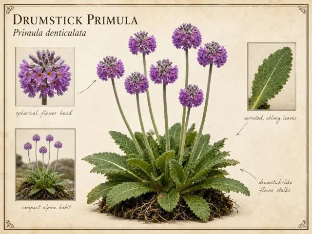 Drumstick Primula (Primula denticulata)