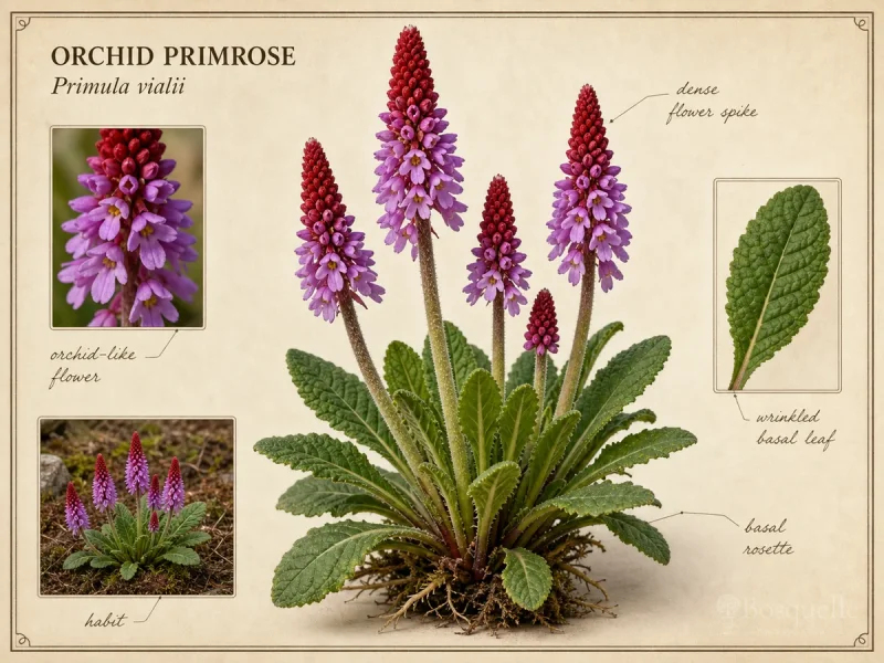 Orchid Primrose (Primula vialii)