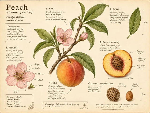 Peach (Prunus persica)