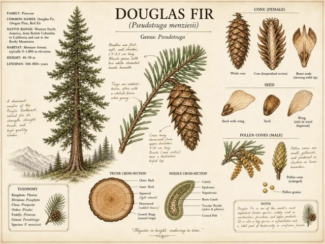 Douglas Fir — Plant a small balled-and-burlapped tree, with the…