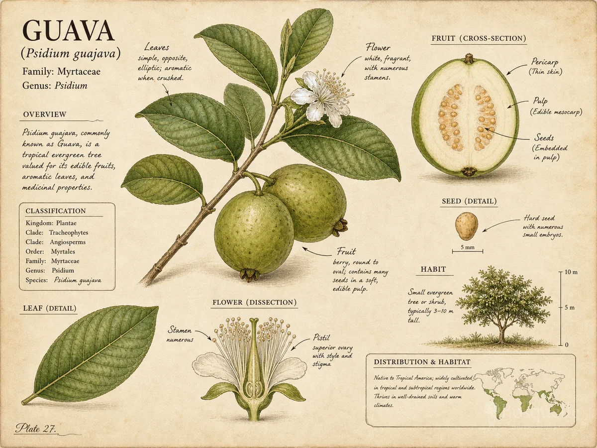 Guava — Prune to a height you can pick; flowers form on n…