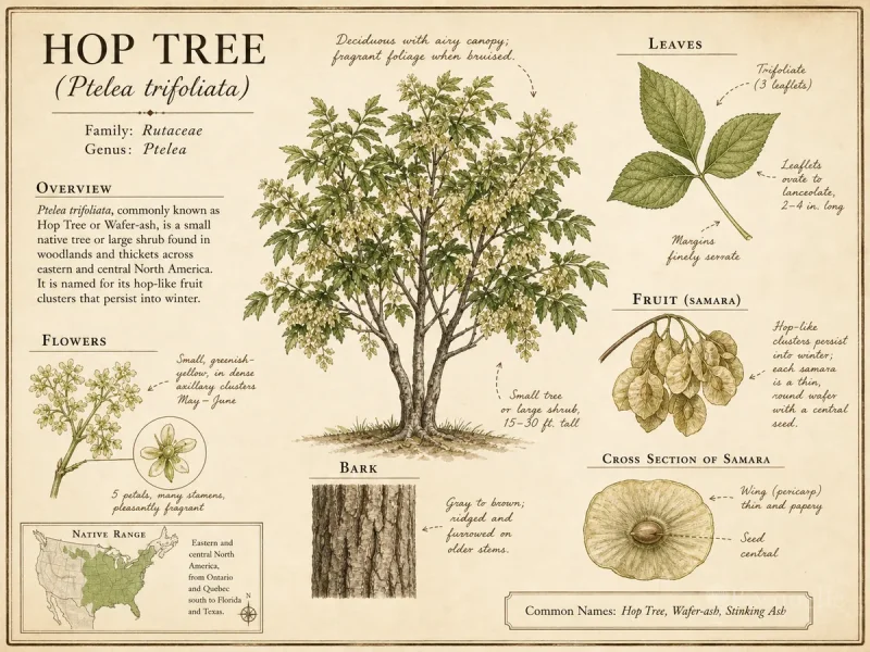 Hop Tree (Ptelea trifoliata)