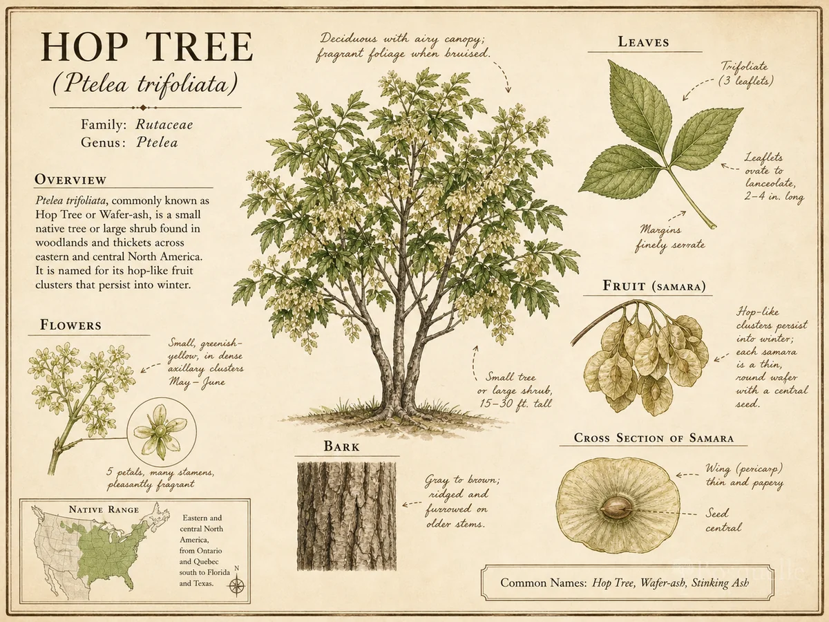 Hop Tree (Ptelea trifoliata)