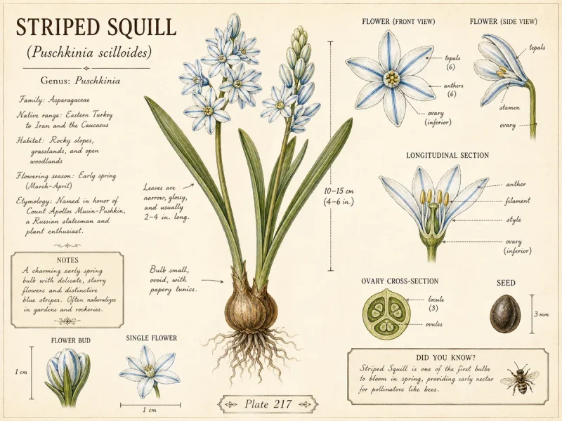 Striped Squill (Puschkinia scilloides)
