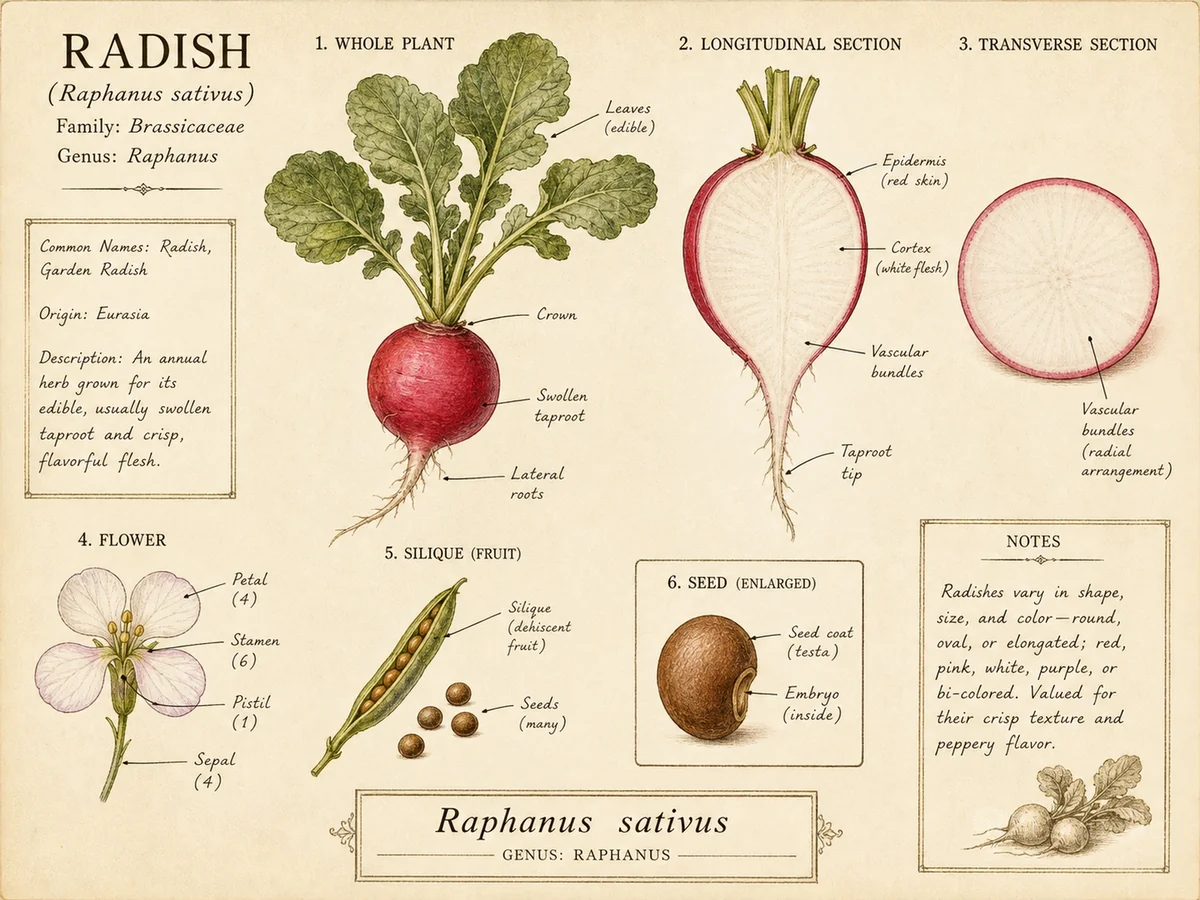 Radish (Raphanus sativus)