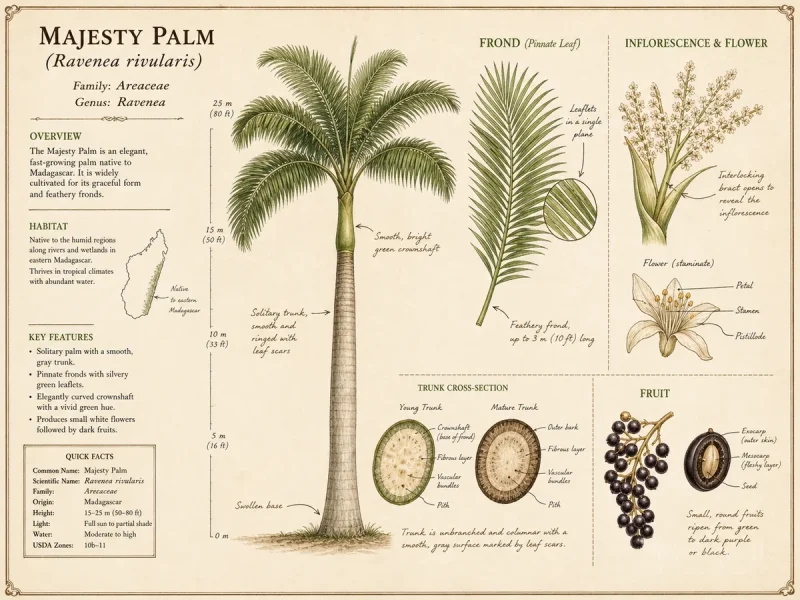 Majesty Palm (Ravenea rivularis)
