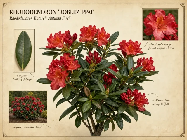 Rhododendron ‘Roblez’ PPAF (Rhododendron Encore® Autumn Fire®)