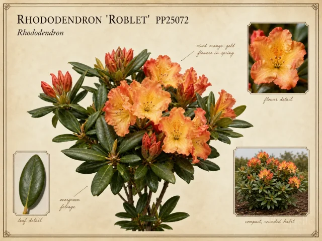 Rhododendron ‘Roblet’ PP25072 (Rhododendron Encore® Autumn Sunburst®)