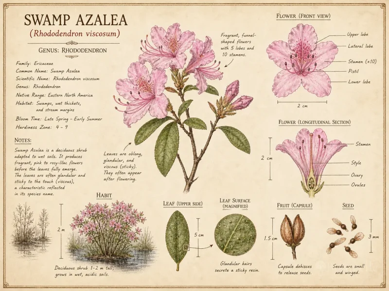 Swamp Azalea (Rhododendron viscosum)