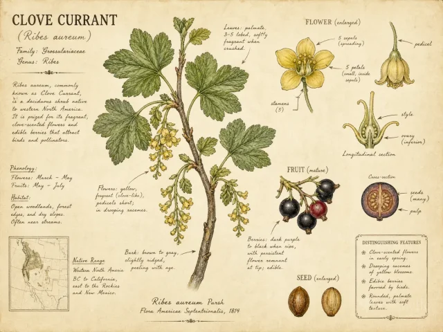 Clove Currant (Ribes aureum)