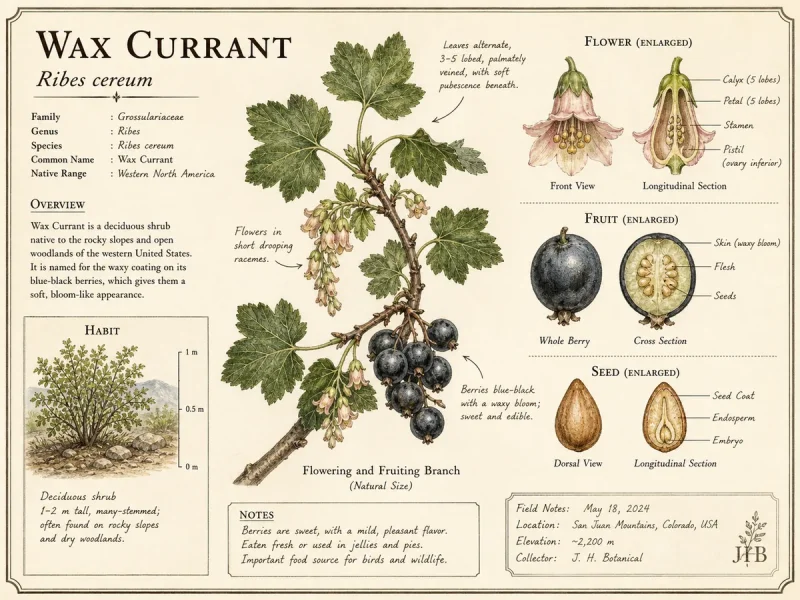 Wax Currant (Ribes cereum)