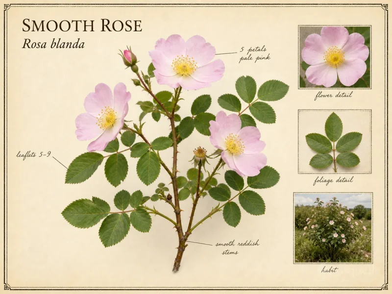 Smooth Rose (Rosa blanda)