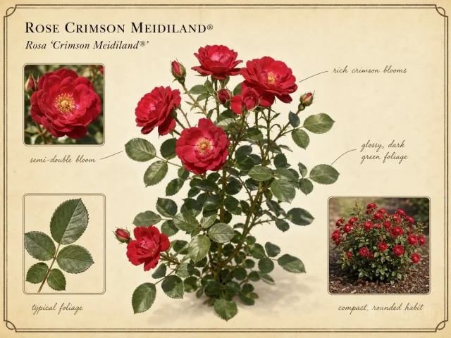 Rose Crimson Meidiland® (Rosa Crimson Meidiland®)