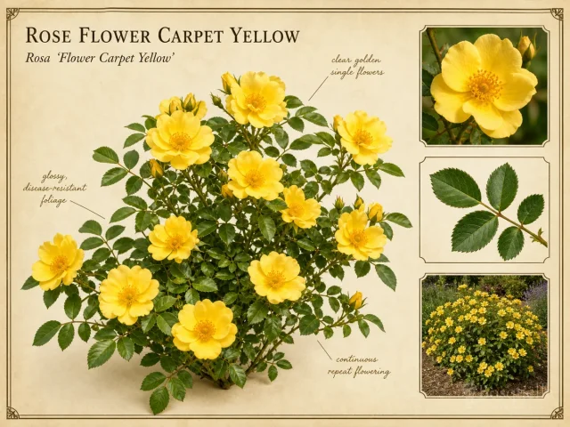 Rose Flower Carpet Yellow (Rosa Flower Carpet Yellow)