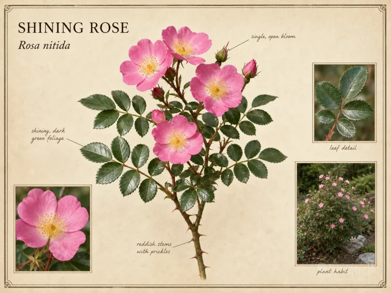 Shining Rose (Rosa nitida)