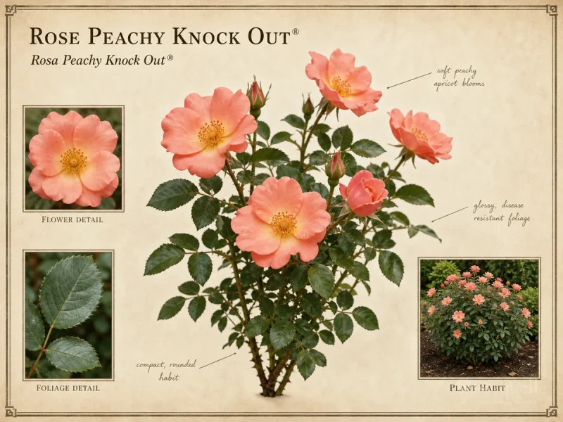 Rose Peachy Knock Out® (Rosa Peachy Knock Out®)