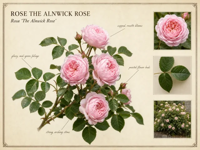 Rose The Alnwick Rose (Rosa The Alnwick Rose)