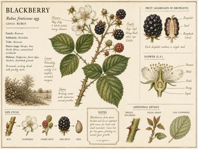 Blackberry (Rubus fruticosus agg.)