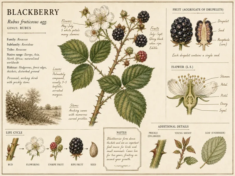 Blackberry (Rubus fruticosus agg.)