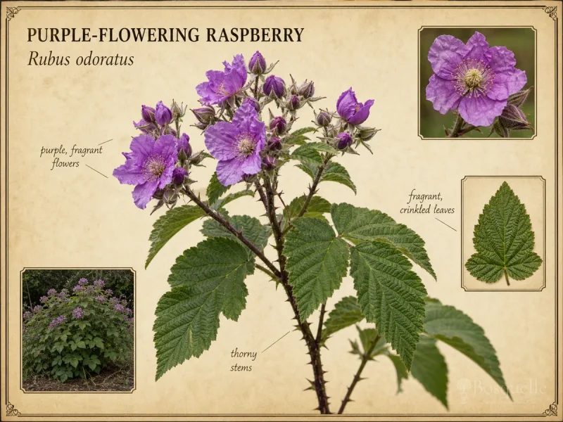 Purple-flowering Raspberry (Rubus odoratus)