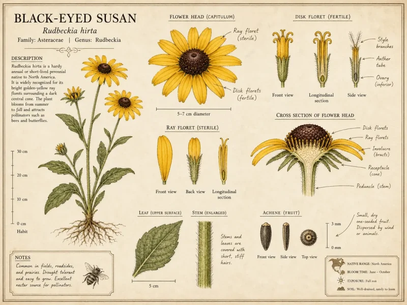Black-eyed Susan (Rudbeckia hirta)