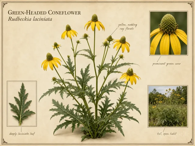 Green-headed Coneflower — Tall laciniata / maxima cut forms (6)