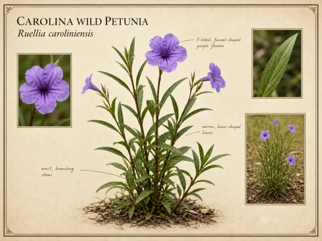 Carolina Wild Petunia (Ruellia caroliniensis)