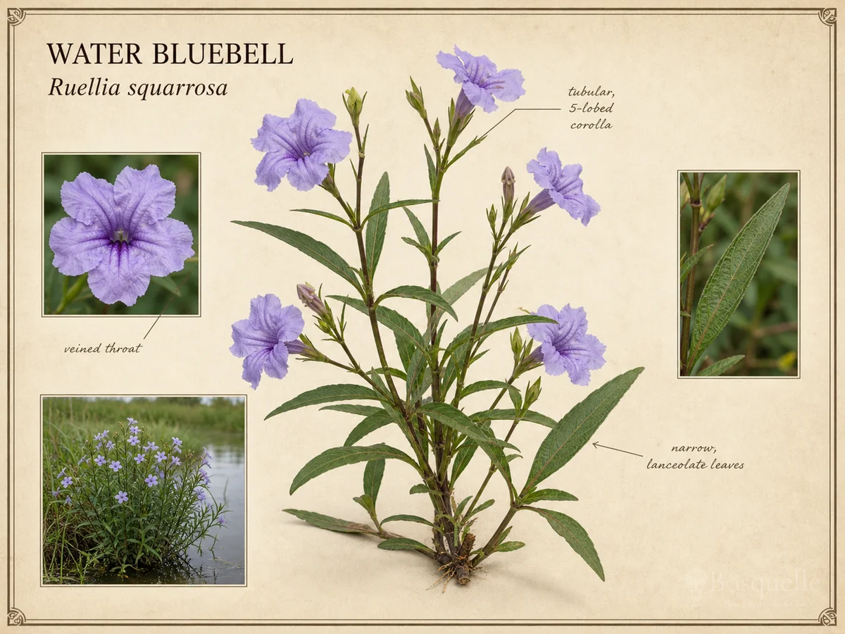 Water Bluebell (Ruellia squarrosa)