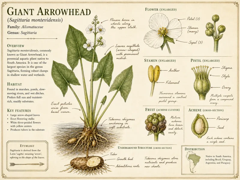 Giant Arrowhead (Sagittaria montevidensis)