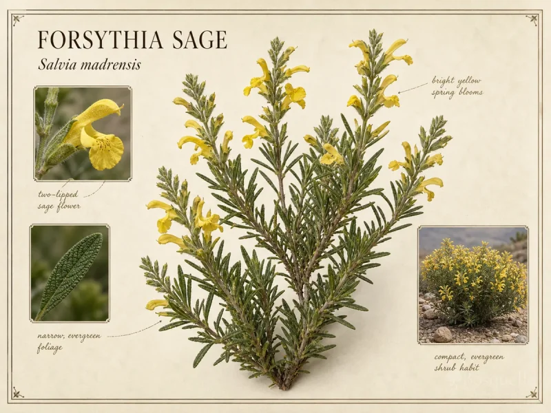 Forsythia Sage (Salvia madrensis)