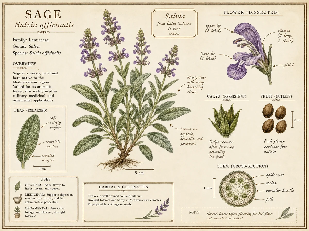 Sage (Salvia officinalis)