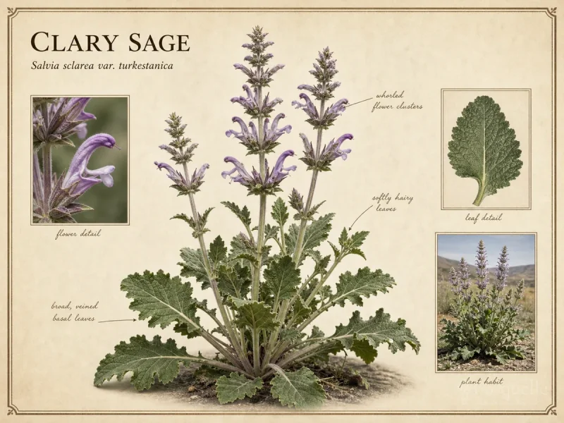 Clary Sage (Salvia sclarea var. turkestanica)