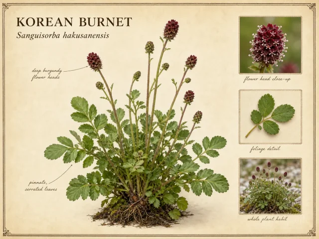 Korean Burnet (Sanguisorba hakusanensis)