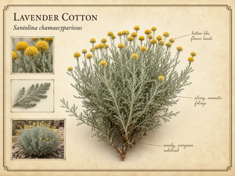 Lavender Cotton (Santolina chamaecyparissus)