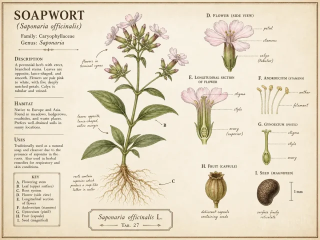 Soapwort (Saponaria officinalis)