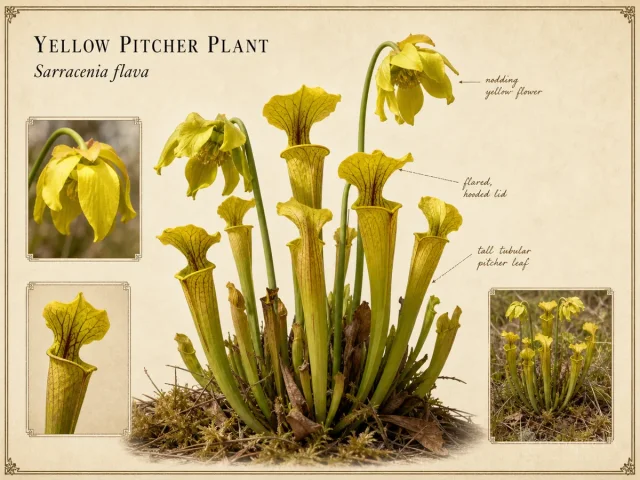 Yellow Pitcher Plant (Sarracenia flava)