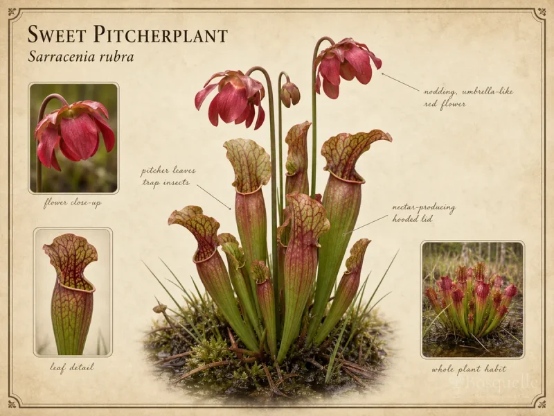Sweet Pitcherplant (Sarracenia rubra)
