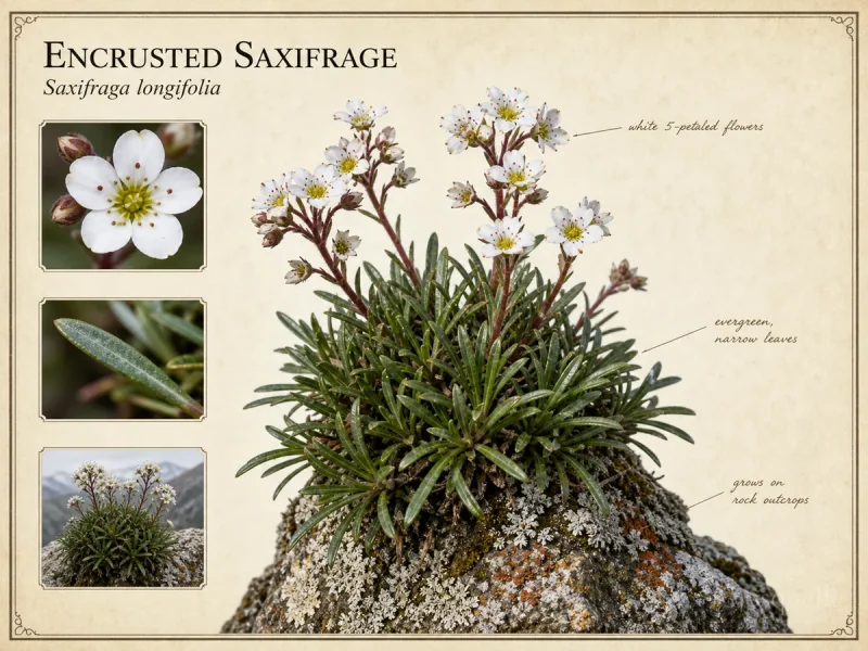 Encrusted Saxifrage (Saxifraga longifolia)