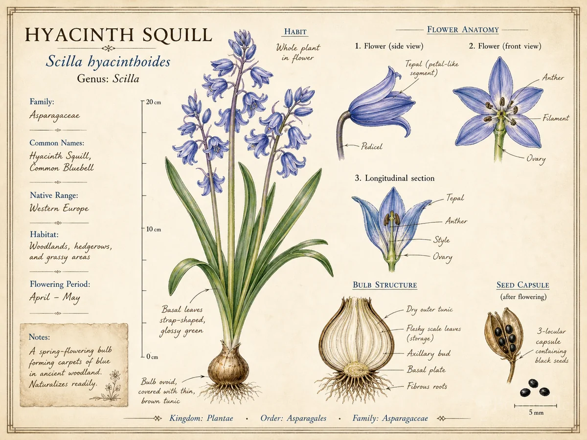 Hyacinth Squill (Scilla hyacinthoides)