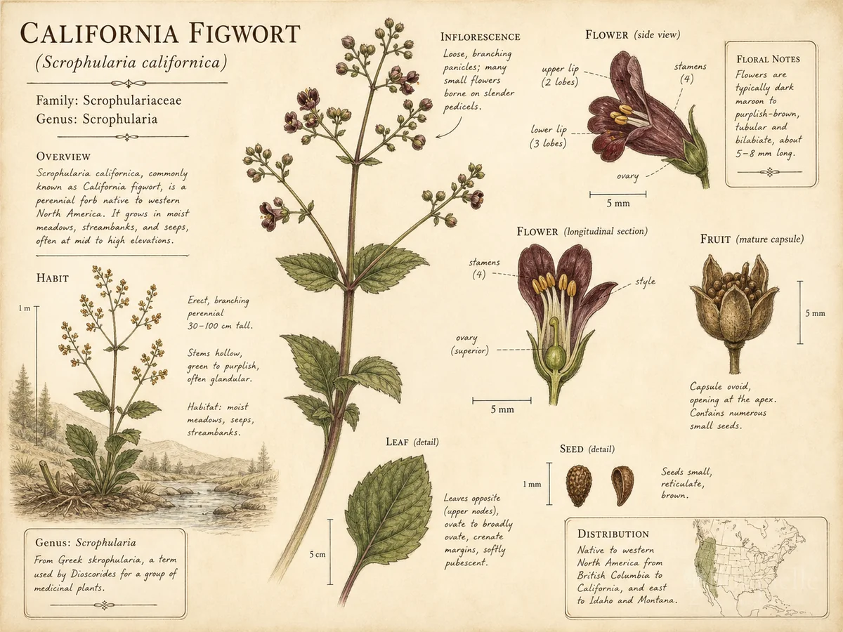 California Figwort (Scrophularia californica)