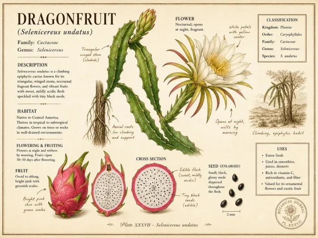 Dragonfruit (Selenicereus undatus)
