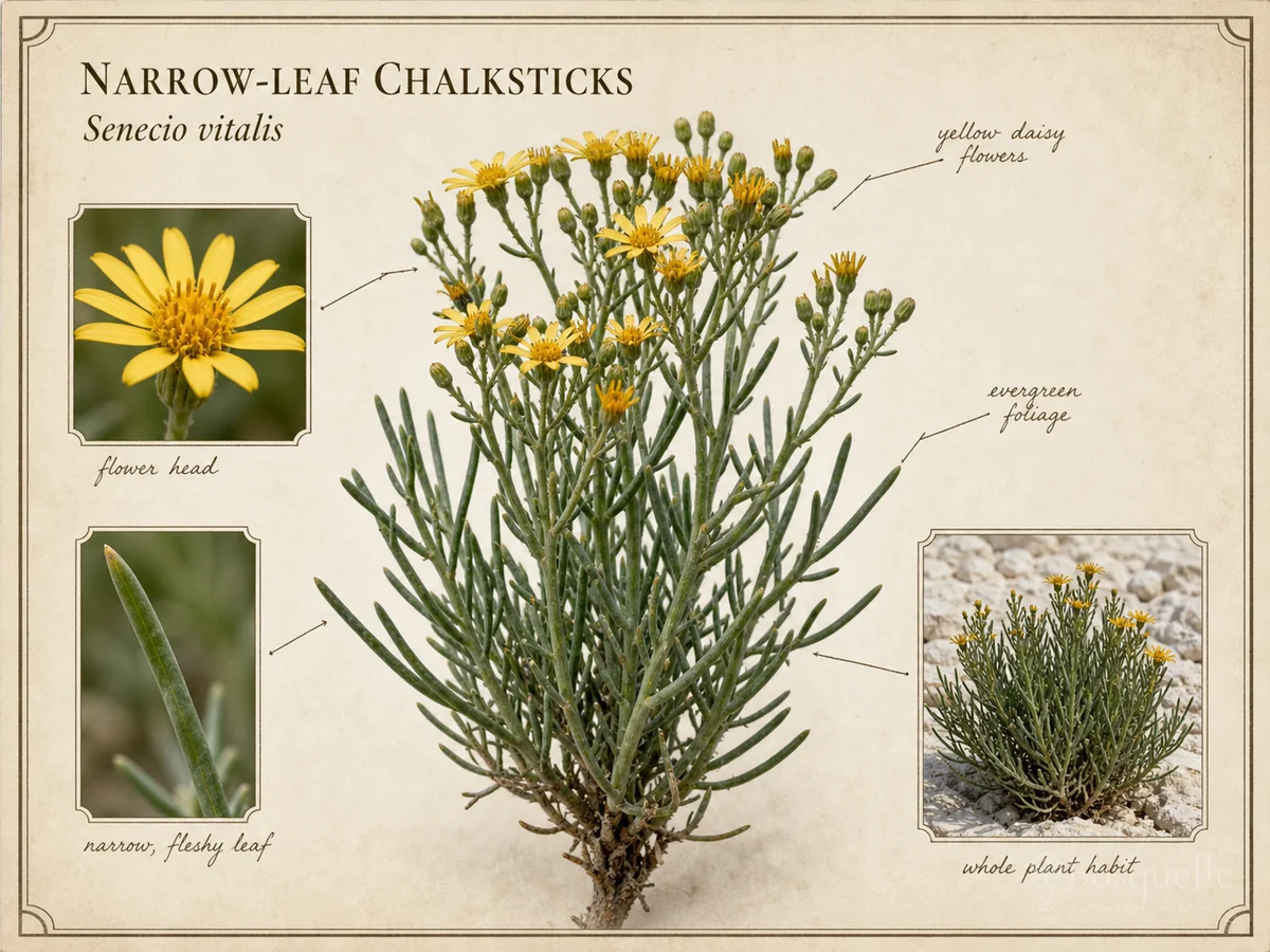 Narrow-Leaf Chalksticks (Senecio vitalis)