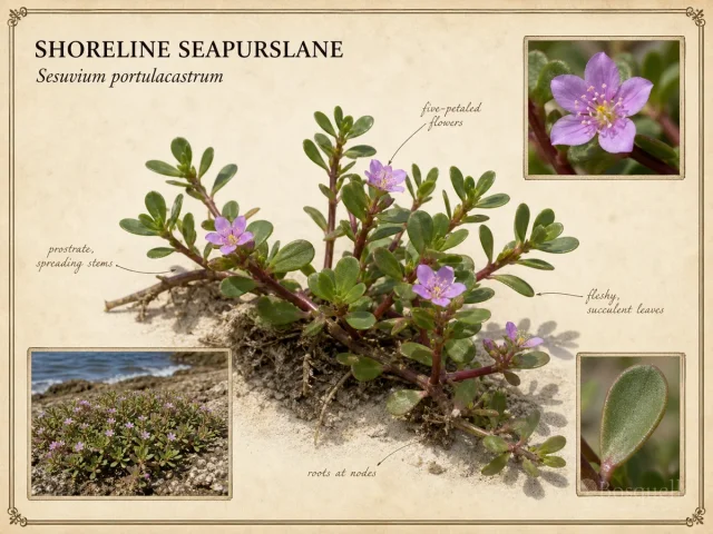 Shoreline Seapurslane (Sesuvium portulacastrum)