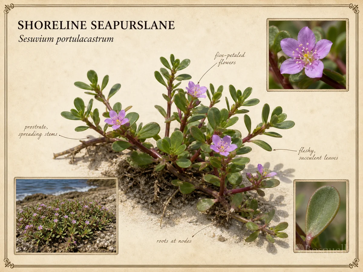 Shoreline Seapurslane (Sesuvium portulacastrum)
