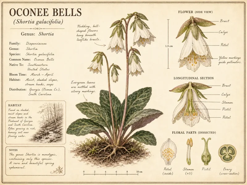 Oconee Bells (Shortia galacifolia)
