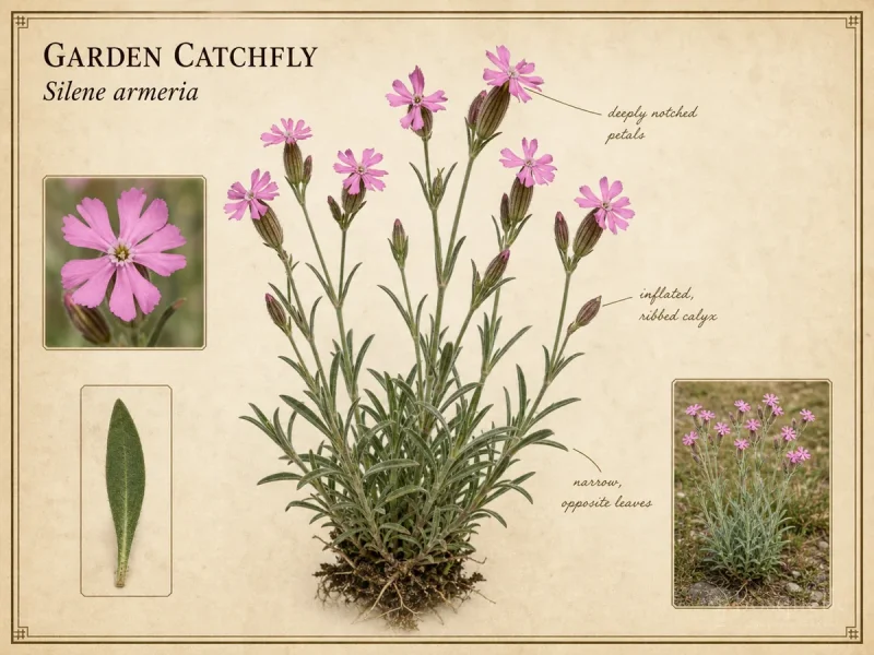 Garden Catchfly (Silene armeria)